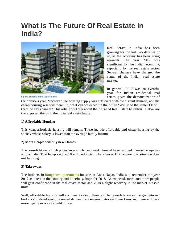 What is the future of real estate in india (pdf.io)