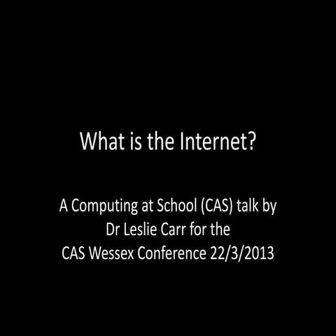 What is the Internet?
