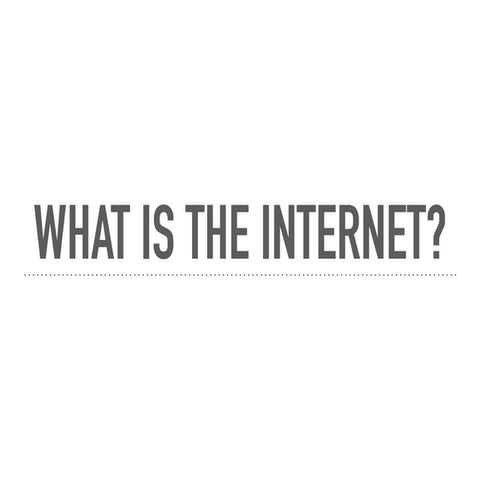 What is the internet (CHS Year 6) 2017