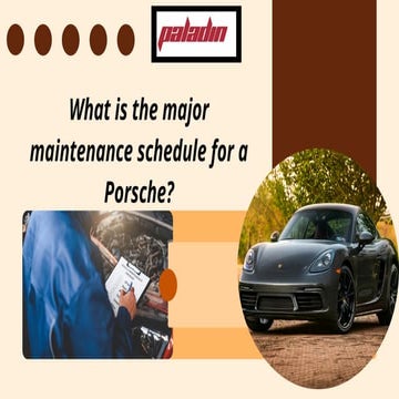 What is the maintenance schedule for a Porsche | PDF
