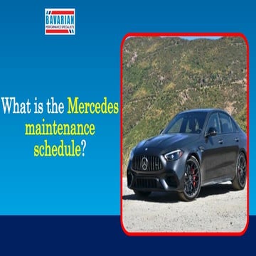 What is the Mercedes maintenance schedule