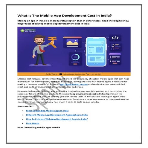 What Is The Mobile App Development Cost In India.pdf