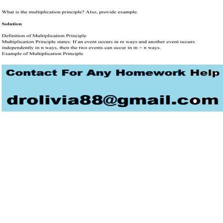 What is the multiplication principle Also, provide example.Solu.pdf