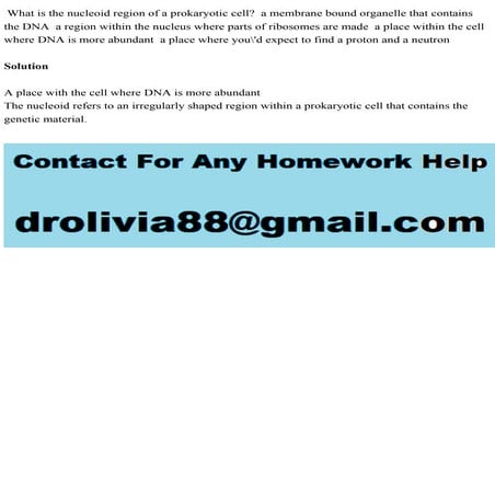 What is the nucleoid region of a prokaryotic cell  a membrane bound .pdf