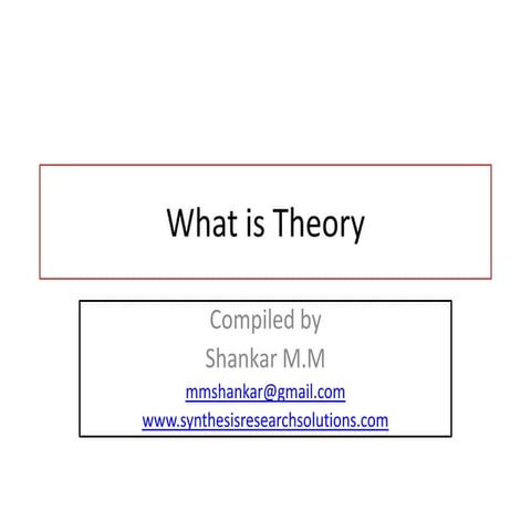 What is theory
