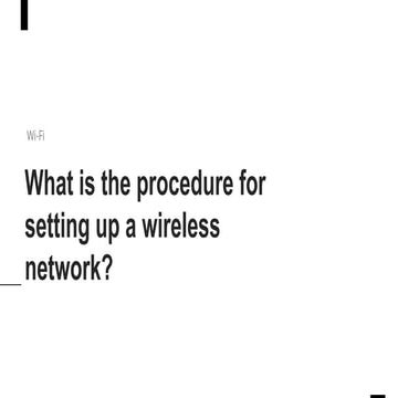 What is the procedure for setting up a wireless network | Unisol Communications