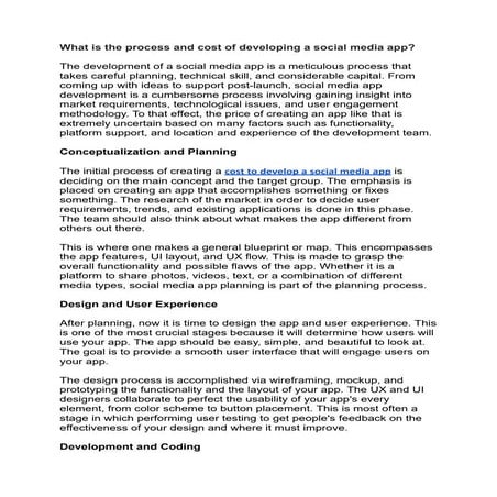 What is the process and cost of developing a social media app.pdf
