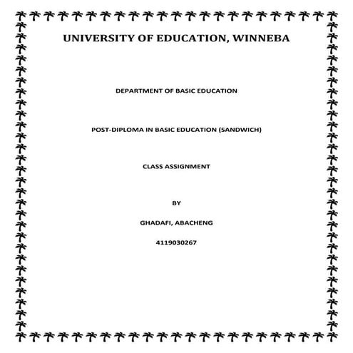 RELEVANCE OF SPECIAL EDUCATION TO THE TEAACHER