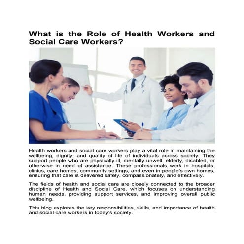 Services on health and social care | PDF