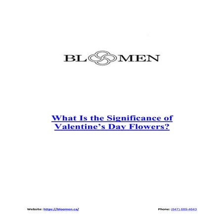 What is the significance of valentines day flowers