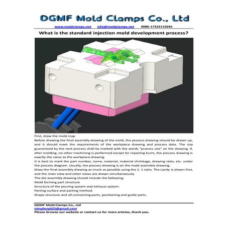 What is the standard injection mold development process?