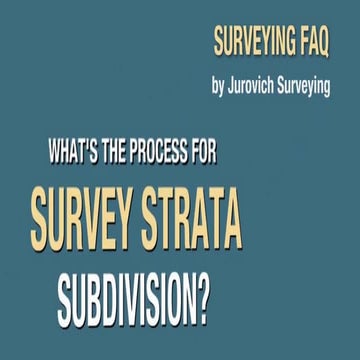 Survey Strata Subdivision Process Perth Pdf
