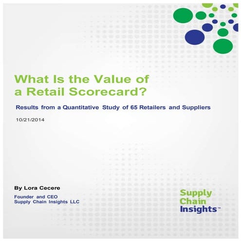 What Is the Value of a Retail Scorecard? - 21 OCT 2014