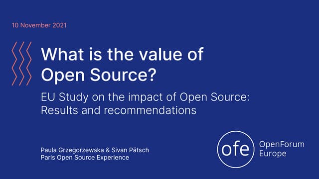 Quelle est la valeur de l’open source ? Étude de l’UE sur l’impact de l’open ...