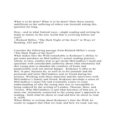 What is to be done What is to be done Only those utterly ind.docx