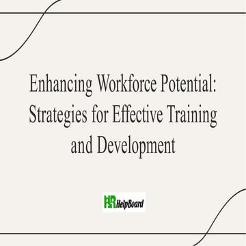What is Training and Development in Human Resource Management