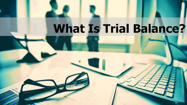 Topic 8 trial balance | PPTX