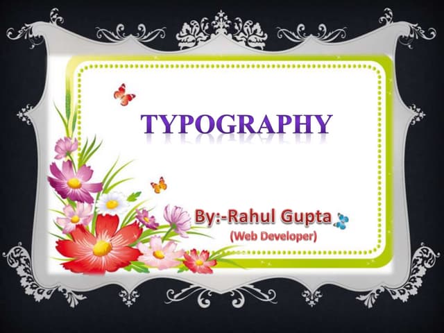  typography