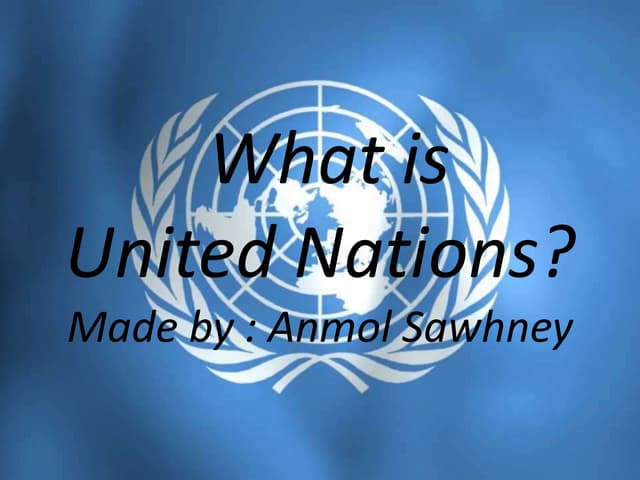 What is united nations