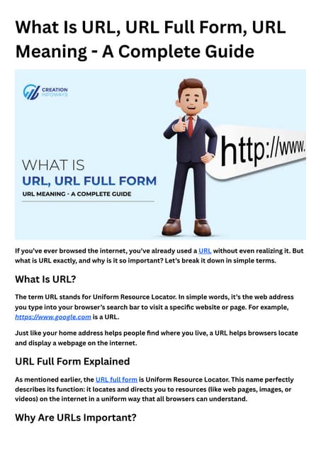 Uniform Resource Locator (URL) | PPTX