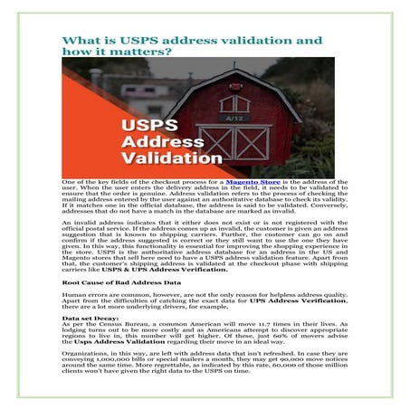 What is USPS address validation and how it matters.pdf