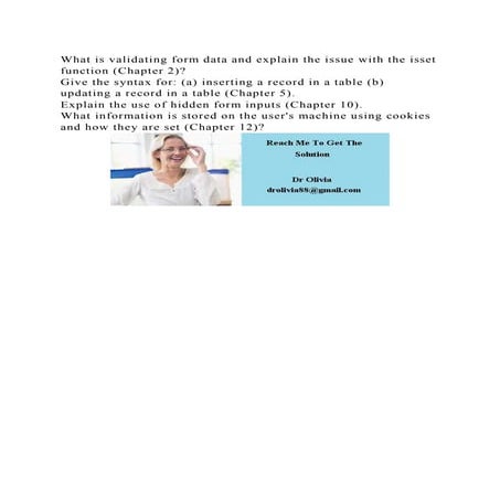 What is validating form data and explain the issue with the isset fu.docx