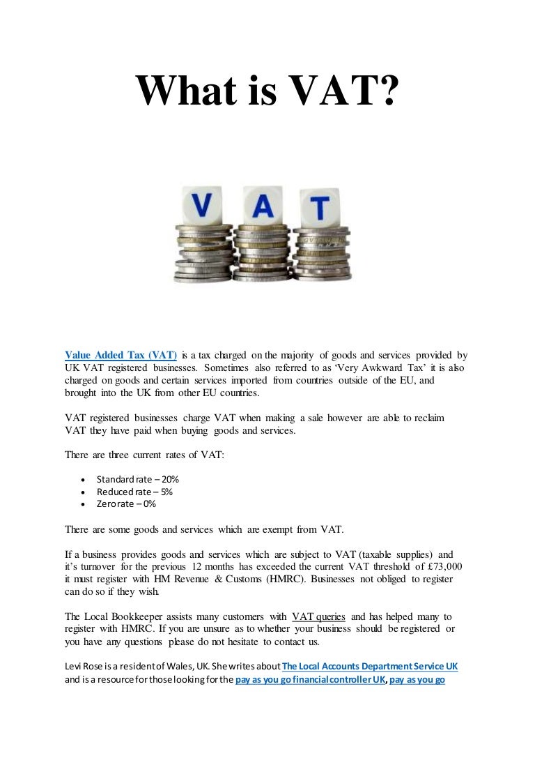 What is VAT?