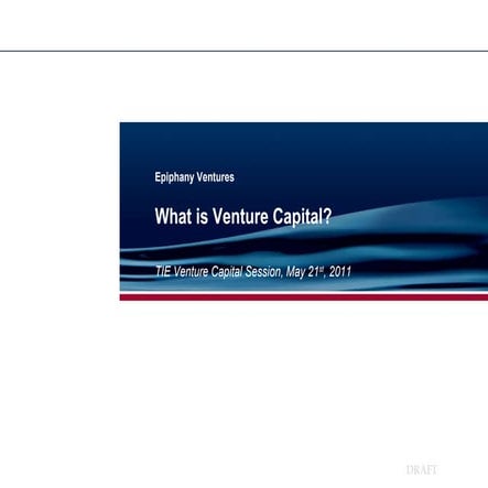 What is venture capital by Gaurav Saraf  
