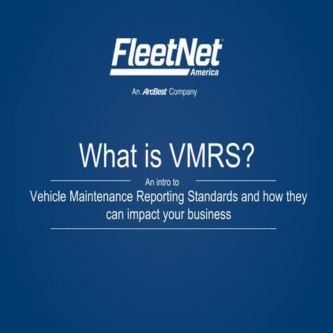 What is VMRS? | PPTX
