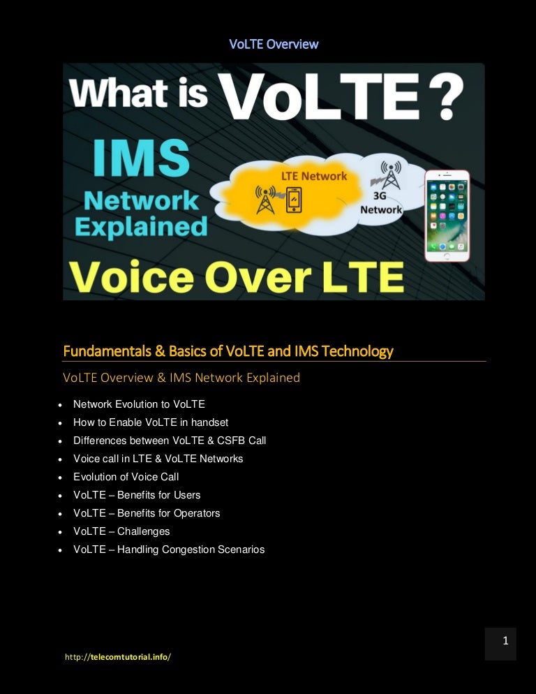 Volte Voice Over Lte Explained Complete End To End Volte Overview