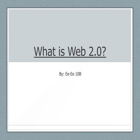 what is web 2