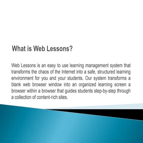 What is web lessons
