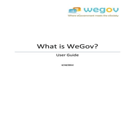 WeGov user guide Toolbox 2.5