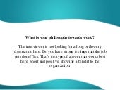 philosophy towards work