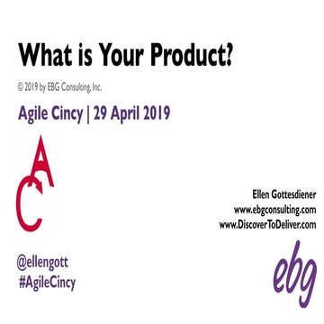 What is Your Product?
