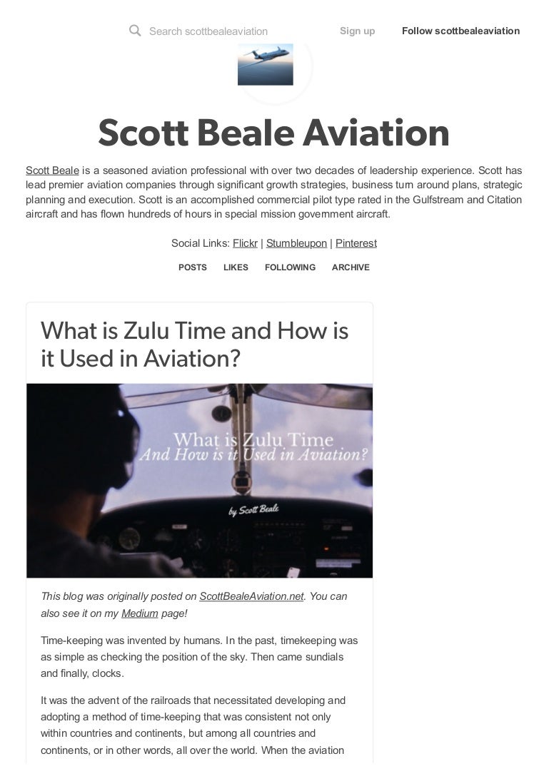 What is zulu time and how is it used in aviation