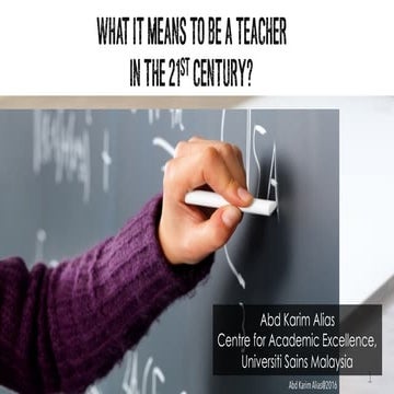 What It Means to be a Teacher in the 21st Century