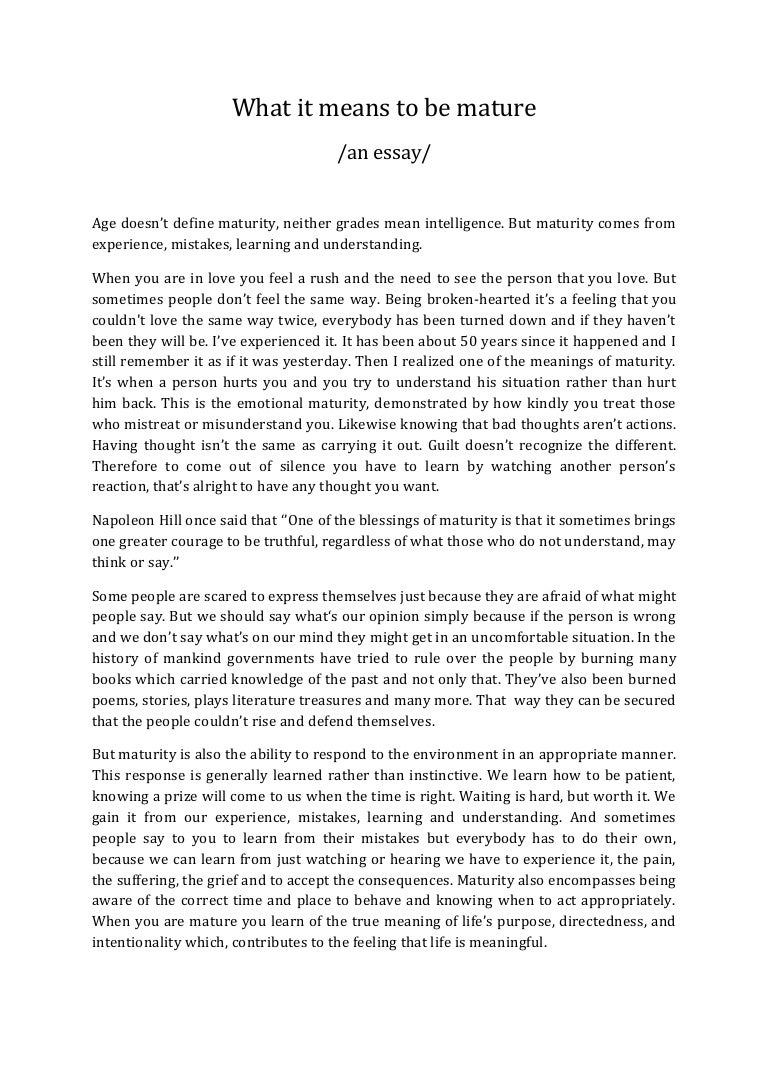 Maturity thesis paper image