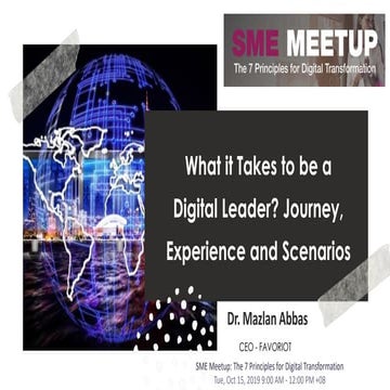 What it Takes to be a Digital Leader? Journey, Experience and Scenarios