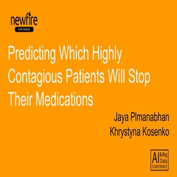 What it takes to build a model for detecting patients that defaults from medication plmanabhan kosenko dataconf