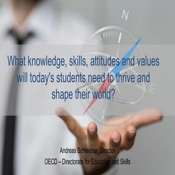 What knowledge, skills, attitudes and values will today's students need to th...