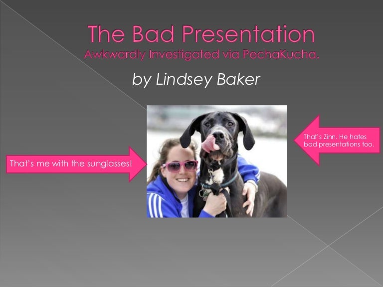 What makes a bad presentation