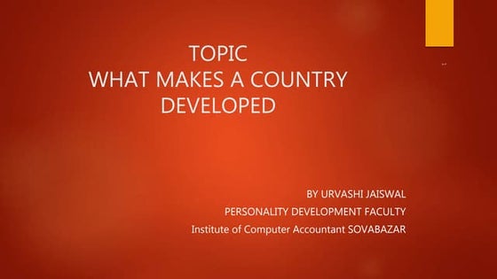 Developing countries | PPT
