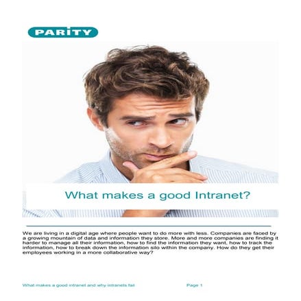 What makes a good intranet and why intarnet fail