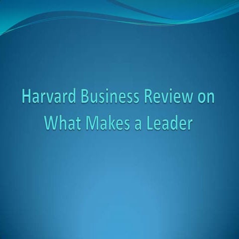 What makes a leader