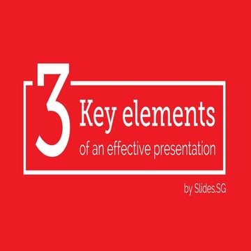 What makes an effective presentation