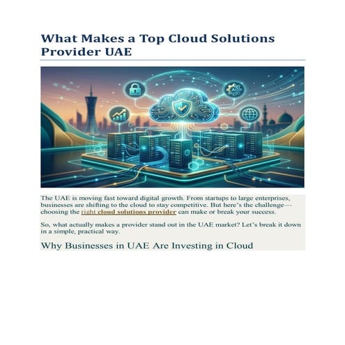 What Makes a Top Cloud Solutions Provider UAE.pdf