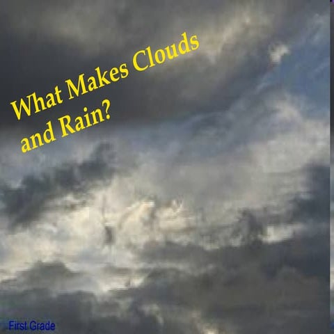 What makes clods and rain