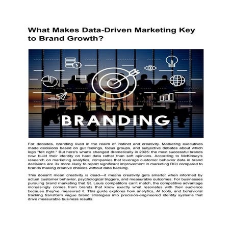 What Makes Data-Driven Marketing Key to Brand Growth?