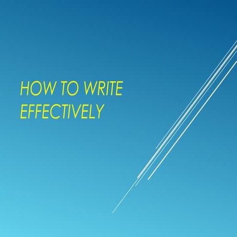 What makes good writing